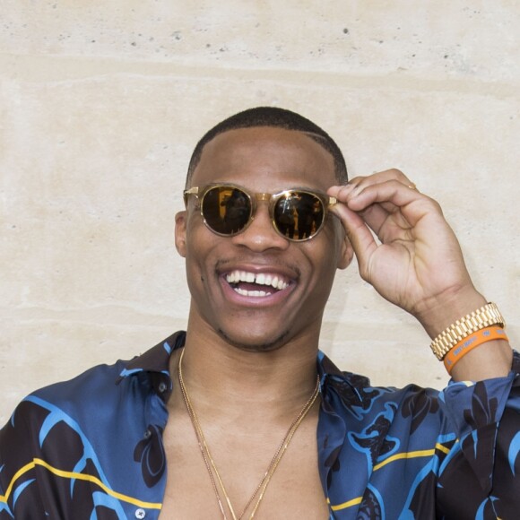 Russell Westbrook - People au photocall du défilé de mode Louis Vuitton Hommes printemps-été 2018 au Palais Royal à Paris, le 22 juin 2017. © Olivier Borde/Bestimage