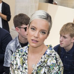 Lily Allen - People en front row au défilé de mode Louis Vuitton Hommes printemps-été 2018 au Palais Royal à Paris, le 22 juin 2017. © Olivier Borde/Bestimage