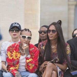 Le rappeur Tyga, Naomi Campbell et guest - People en front row au défilé de mode Louis Vuitton Hommes printemps-été 2018 au Palais Royal à Paris, le 22 juin 2017. © Olivier Borde/Bestimage