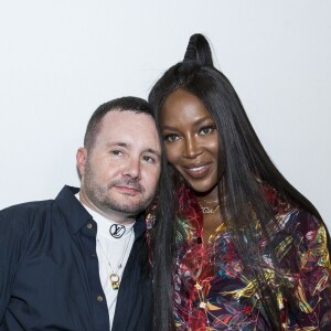 Le styliste Kim Jones et Naomi Campbell - Backstage du défilé de mode Louis Vuitton Hommes printemps-été 2018 au Palais Royal à Paris. Le 22 juin 2017. © Olivier Borde / Bestimage