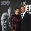 Dr. Dre et sa femme Nicole Young à l'avant-première de The Defiant Ones de HBO au Studio Paramount, à Los Angeles, le 22 juin 2017.