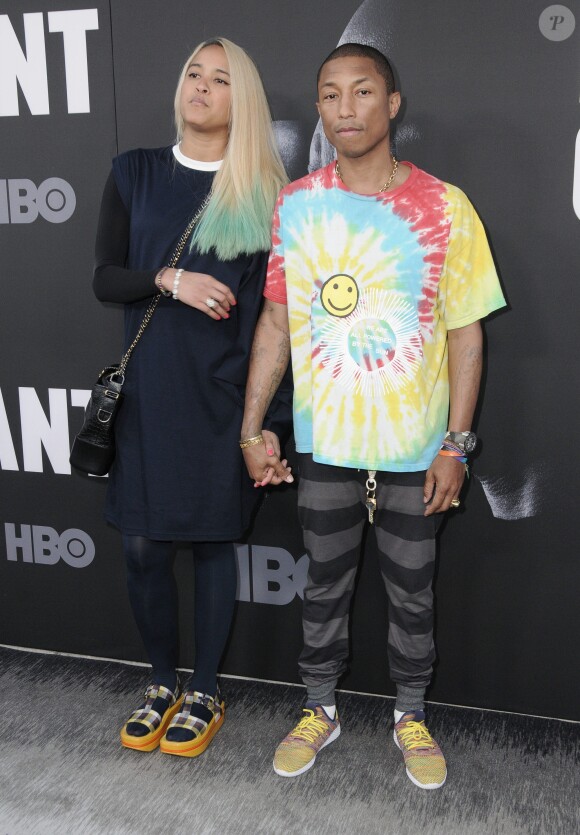 Pharrell Williams et sa femme Helen à l'avant-première de The Defiant Ones de HBO au Studio Paramount, à Los Angeles, le 22 juin 2017.