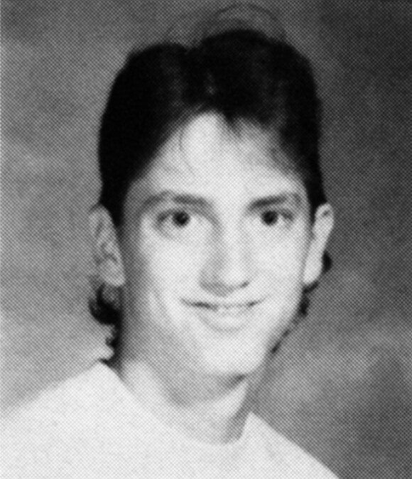 Eminem (Marshall Mathers), photo datant de 1989 issue de l'album du lycée Lincoln à Warren. © Seth Poppel/Yearbook Library/ABACAPRESS.COM
