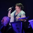 Susan Boyle en concert à Londres, le 6 avril 2014.