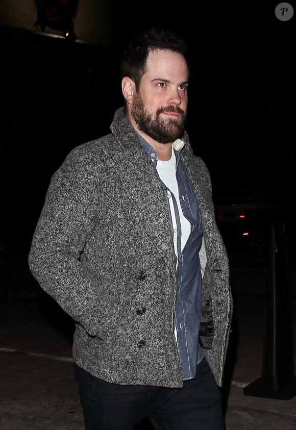 Mike Comrie à la sortie du restaurant Catch à West Hollywood, le 17 décembre 2016