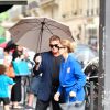 Céline Dion et ses enfants Eddy et Nelson sortent de l'hôtel Royal Monceau pour aller à la boutique Stanlowa à Paris le 27 juin 2017