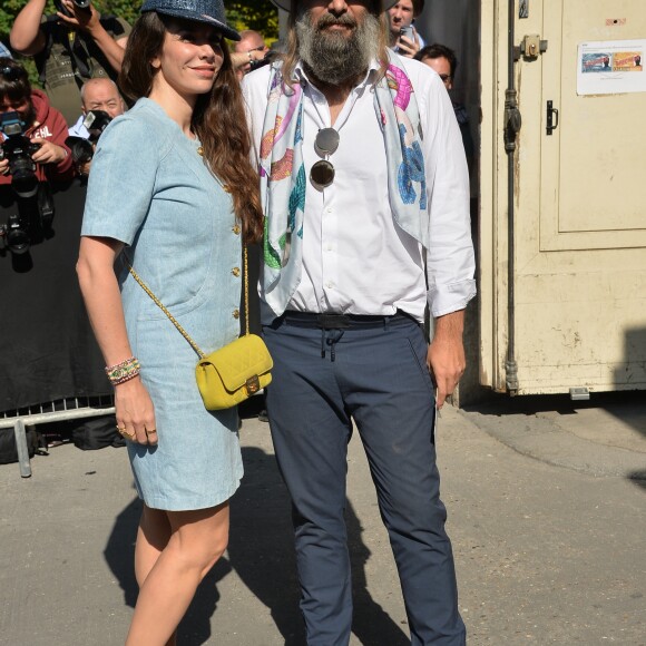 Sébastien Tellier et sa femme Amandine de la Richardière - Premier défilé de mode "Chanel", collection Haute Couture automne-hiver 2017/2018, au Grand Palais à Paris. Le 4 juillet 2017 © CVS - Veeren / Bestimage