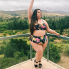 Natalie Hage, une instagrameuse et mannequin "plus size" victime de body shaming dans l'avion. Sur Instagram, le 11 mai 2017.