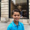 Shaya, le fils de David Charvet, à Paris. Juillet 2017