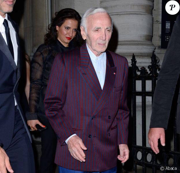 Charles Aznavour - Soirée de la Vogue Paris Foundation, en marge de la Fashion Week Haute Couture. Pallais Galliera à Paris, le 4 juillet 2017.