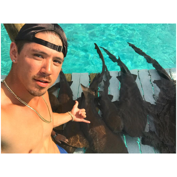 Bryan Tanaka en vacances aux Bahamas avec Mariah Carey - Photo publiée sur Instagram au mois de juillet 2017