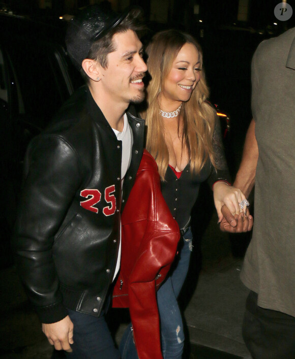 Mariah Carey et son compagnon Bryan Tanaka arrivent au restaurant Barton G à West Hollywood le © CPA / Bestimage