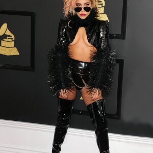 Lady Gaga lors de la 59ème soirée annuelle des Grammy Awards au Staples Center à Los Angeles, le 12 février 2017. © CPA/Bestimage