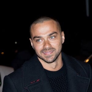 Jesse Williams au défilé de mode "Givenchy", collection Hommes Automne-Hiver 2017/2018 sur le site Richelieu de la Bibliothèque nationale de France à Paris. Le 20 janvier 2017 © Cyril Moreau / Bestimage