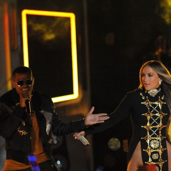 Jennifer Lopez au concert "Macy 4th of July Fireworks Spectacular" à New York, le 30 juin 2017. Le concert a été diffusé le 4 juillet.