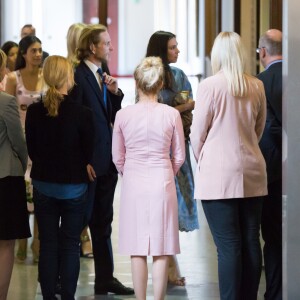 Andrea Casiraghi et Tatiana Santo Domingo (au centre) au mariage civil du prince Ernst August (fils) de Hanovre et d'Ekaterina Malysheva en la mairie de Hanovre, le 6 juillet 2017.