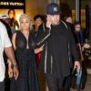 Blac Chyna enceinte et Rob Kardashian sortent de la soirée pour le lancement de son application "Chymoji" au Hard Rock Cafe à Hollywood, le 11 mai 2016. © CPA/Bestimage