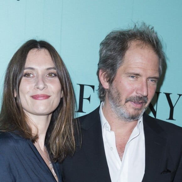 Géraldine Pailhas et son mari Christopher Thompson - Inauguration du Flagship Tiffany & Co sur l'avenue des Champs Elysées à Paris le 10 juin 2014.