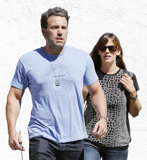 Ben Affleck et Jennifer Garner se promenant dans les rues de Los Angeles, le 3 octobre 2014