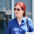 Exclusif - Priscilla Presley quitte un centre médical de Los Angeles avec les lèvres pulpeuses le 19 juin 2017.