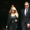 Jessica Simpson et son mari Eric Johnson sortent du Bowery Hotel à New York, le 20 avril 2017