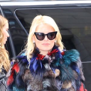 Jessica Simpson fait du shopping chez Barney's New York à New York le 24 octobre 2016
