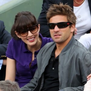 Nolwenn Leroy et Arnaud Clément à Roland Garros, le 9 juin 2012