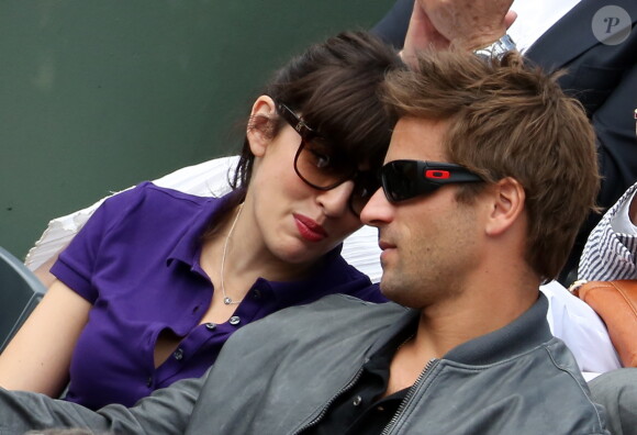 Nolwenn Leroy et Arnaud Clément à Roland Garros, le 9 juin 2012