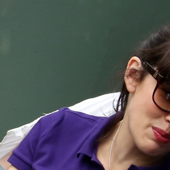 Nolwenn Leroy et Arnaud Clément à Roland Garros, le 9 juin 2012