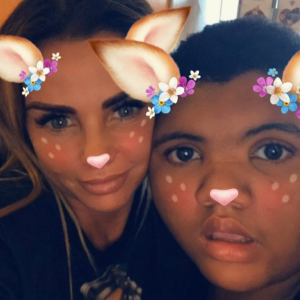 Katie Price et son fils Harvey - Photo publiée sur Instagram le 1er juin 2017