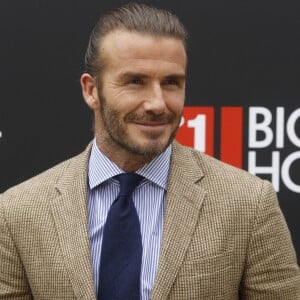 David Beckham, égérie de la marque Biotherm Homme pose à Madrid, le 20 juin 2017.