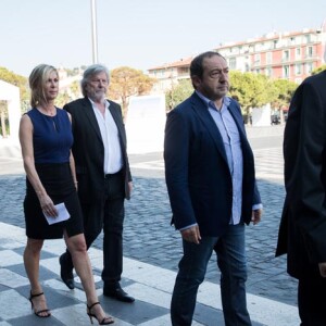 Michèle Laroque, Daniel Benoin, Patrick Timsit, François Berléand, Michel Legrand, Patrick Chesnais, Michel Boujenah, Elsa Zylberstein, Line RenaudCommémoration de l'attentat de la promenade des Anglais à Nice le 14 juillet 2017