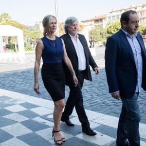 Michèle Laroque, Daniel Benoin, Patrick Timsit, François Berléand, Michel Legrand, Patrick Chesnais, Michel Boujenah, Elsa Zylberstein, Line RenaudCommémoration de l'attentat de la promenade des Anglais à Nice le 14 juillet 2017