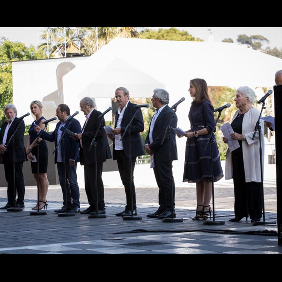 Michèle Laroque, Daniel Benoin, Patrick Timsit, François Berléand, Michel Legrand, Patrick Chesnais, Michel Boujenah, Elsa Zylberstein, Line RenaudCommémoration de l'attentat de la promenade des Anglais à Nice le 14 juillet 2017