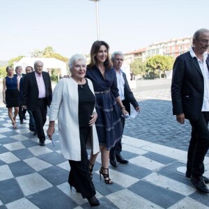 Michèle Laroque, Daniel Benoin, Patrick Timsit, François Berléand, Michel Legrand, Patrick Chesnais, Michel Boujenah, Elsa Zylberstein, Line RenaudCommémoration de l'attentat de la promenade des Anglais à Nice le 14 juillet 2017