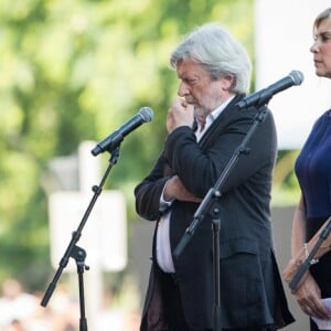 Michèle Laroque, Daniel Benoin, Patrick Timsit, François Berléand, Michel Legrand, Patrick Chesnais, Michel Boujenah, Elsa Zylberstein, Line RenaudCommémoration de l'attentat de la promenade des Anglais à Nice le 14 juillet 2017