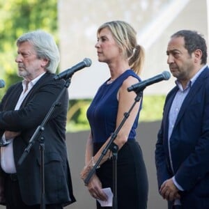 Michèle Laroque, Daniel Benoin, Patrick Timsit, François Berléand, Michel Legrand, Patrick Chesnais, Michel Boujenah, Elsa Zylberstein, Line RenaudCommémoration de l'attentat de la promenade des Anglais à Nice le 14 juillet 2017