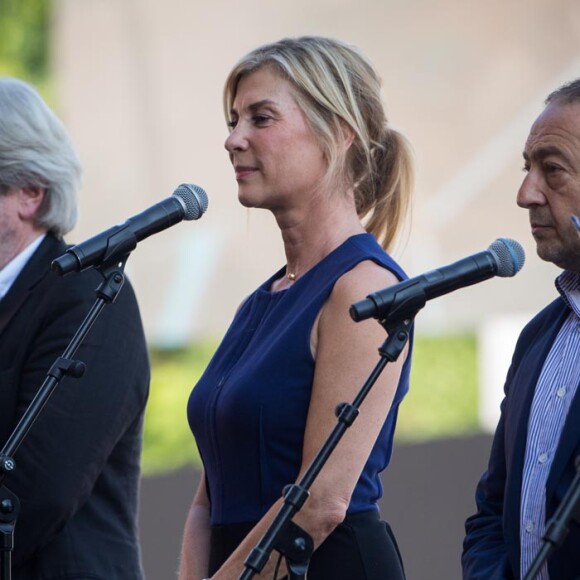 Michèle Laroque, Daniel Benoin, Patrick Timsit, François Berléand, Michel Legrand, Patrick Chesnais, Michel Boujenah, Elsa Zylberstein, Line RenaudCommémoration de l'attentat de la promenade des Anglais à Nice le 14 juillet 2017