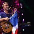 Coldplay en concert au Stade de France, Saint-Denis, le 15 juillet 2017.