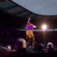 Coldplay en concert au Stade de France, Saint-Denis, le 15 juillet 2017.