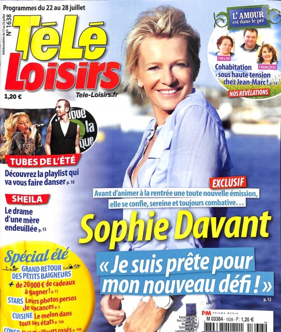 Magazine "Télé-Loisirs" en kiosques le 17 juillet 2017.