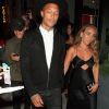Jeremy Meeks et sa nouvelle compagne Chloe Green main dans la main à la sortie du restaurant Catch à West Hollywood, le 14 juillet 2017  Hot Felon Model Jeremy Meeks and Chloe Green leave Catch LA hand in hand. The model and his girlfriend keep it chic in all black as they head to their ride. 14th july 201714/07/2017 - Los Angeles