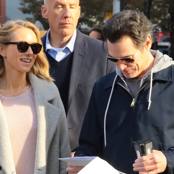 Naomi Watts et Billy Crudup sur le tournage de "Gispy" à New York le 2 novembre 2016.