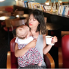Daniela Martins le 18 juillet 2017 avec sa petite princesse.