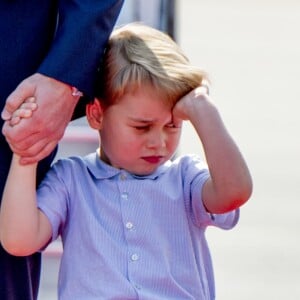 Le prince William et la duchesse Catherine de Cambridge sont arrivés avec leurs enfants le prince George et la princesse Charlotte à Berlin le 19 juillet 2017 pour la suite de leur visite officielle entamée en Pologne.