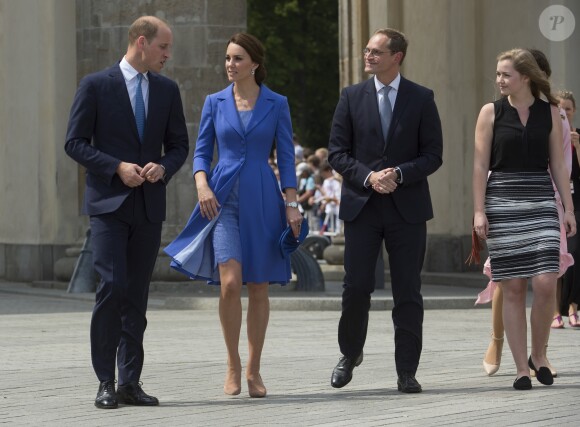 Kate Middleton et le prince William en visite à la porte de Brandebourg à Berlin, le 19 juillet 2017.