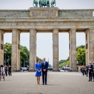 Kate Middleton et le prince William en visite à la porte de Brandebourg à Berlin, le 19 juillet 2017.