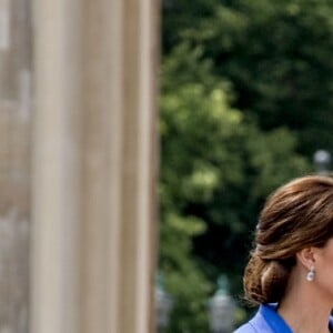 Kate Middleton et le prince William en visite à la porte de Brandebourg à Berlin, le 19 juillet 2017.