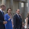 Kate Middleton et le prince William en visite à la porte de Brandebourg à Berlin, le 19 juillet 2017.