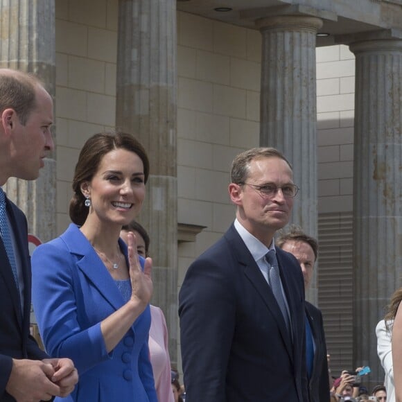 Kate Middleton et le prince William en visite à la porte de Brandebourg à Berlin, le 19 juillet 2017.